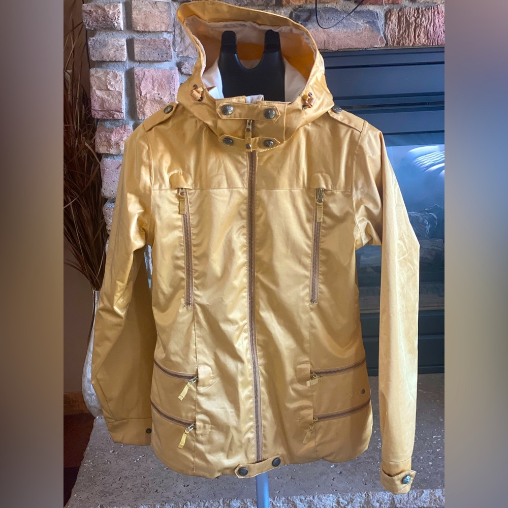 Burton DryRide Gold Snowboard Jacket with hood Women’s Sz M